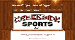 Desktop Screenshot of creeksidesportsllc.com