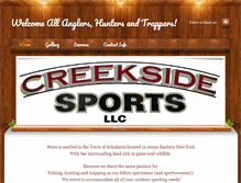 Tablet Screenshot of creeksidesportsllc.com